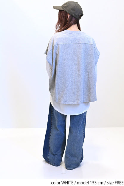 裾ラウンドロンTEE