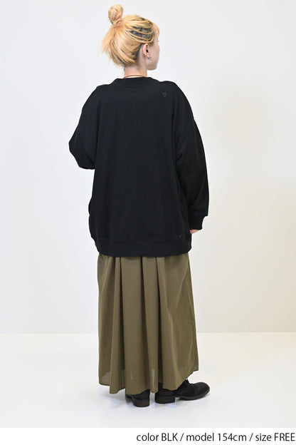 OE裏毛ゆったりカーディガン