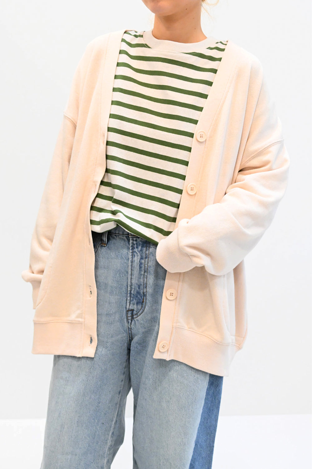 OE裏毛ゆったりカーディガン