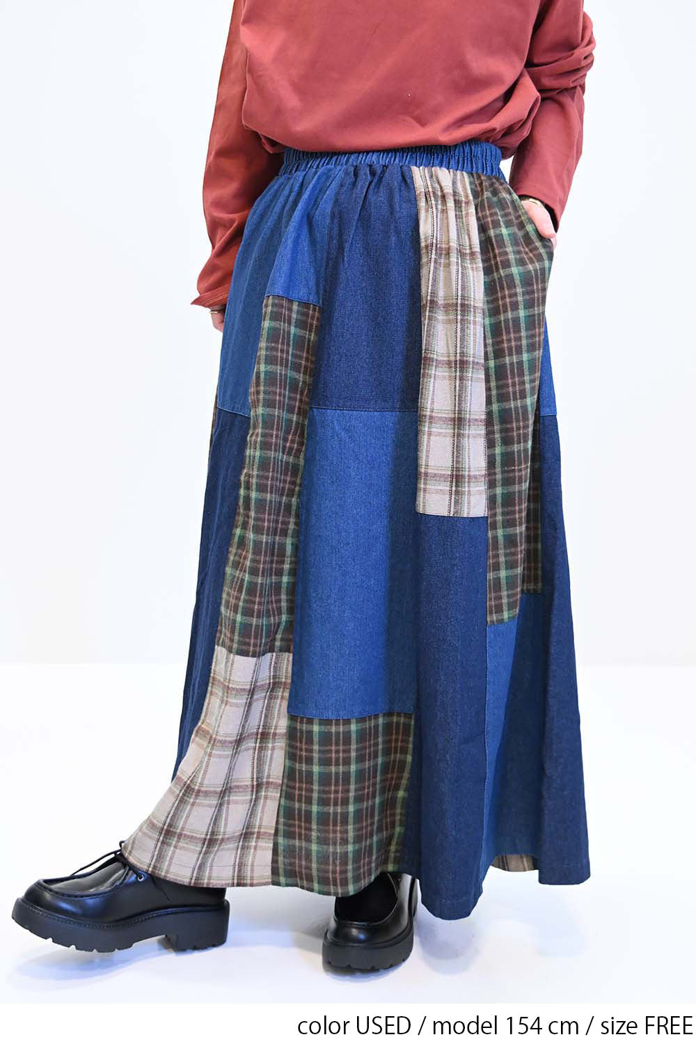 パッチワークスカート