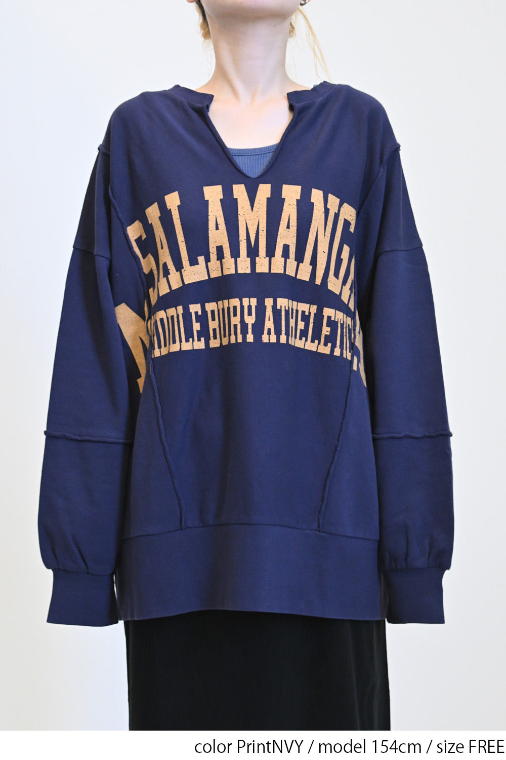 ≪SALE≫Patchwork Print Fleece Pullover