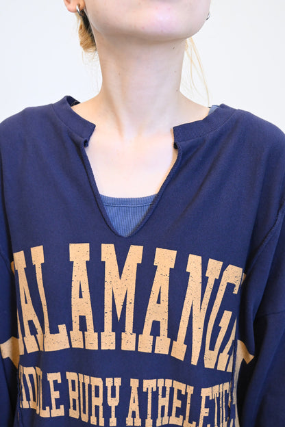 ≪SALE≫Patchwork Print Fleece Pullover