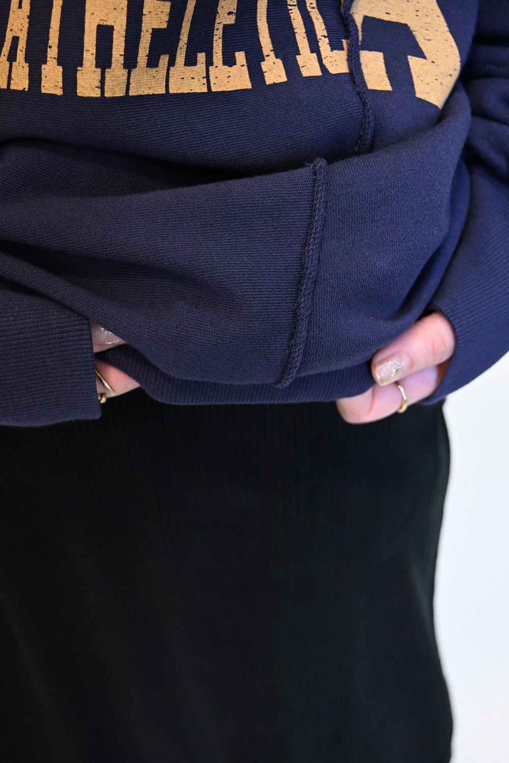 ≪SALE≫Patchwork Print Fleece Pullover