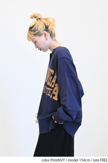≪SALE≫Patchwork Print Fleece Pullover