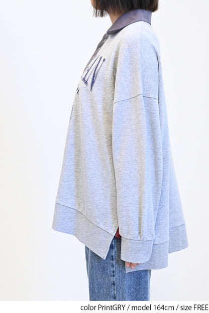 ≪SALE≫Collared Sweatshirt