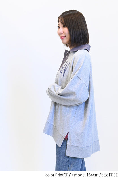 ≪SALE≫Collared Sweatshirt