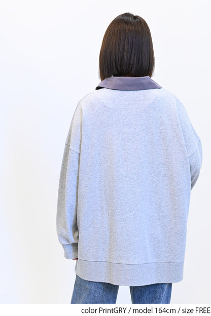 ≪SALE≫Collared Sweatshirt