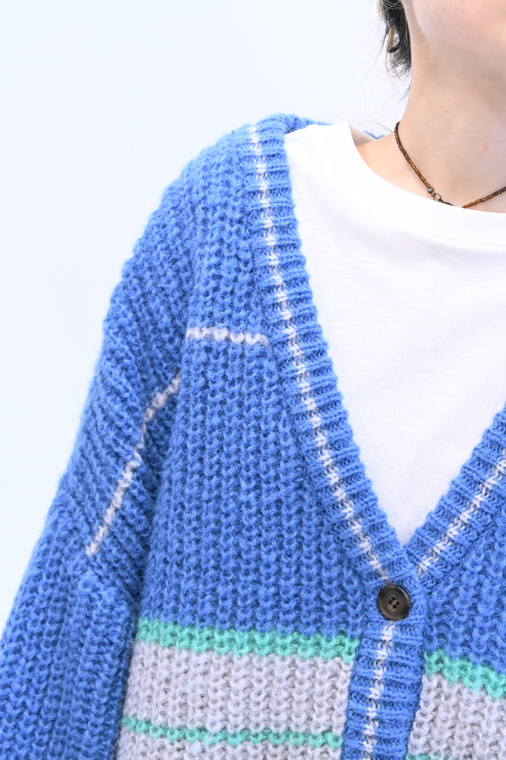 マルチボーダーカーディガン