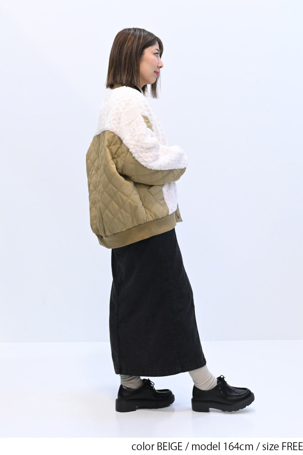 ボア＆キルティングMA1ブルゾン – HEART MARKET