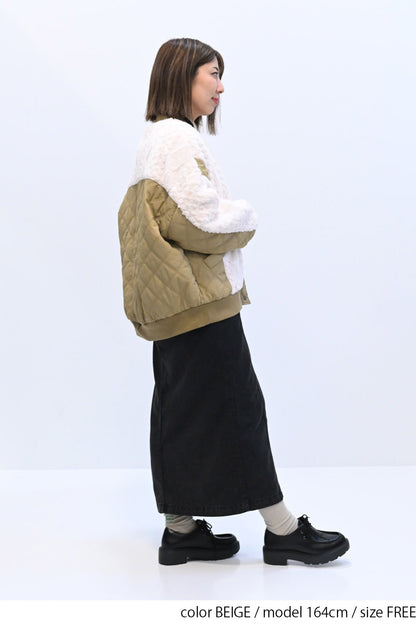≪SALE≫Boa & Quilted MA1 Blouson