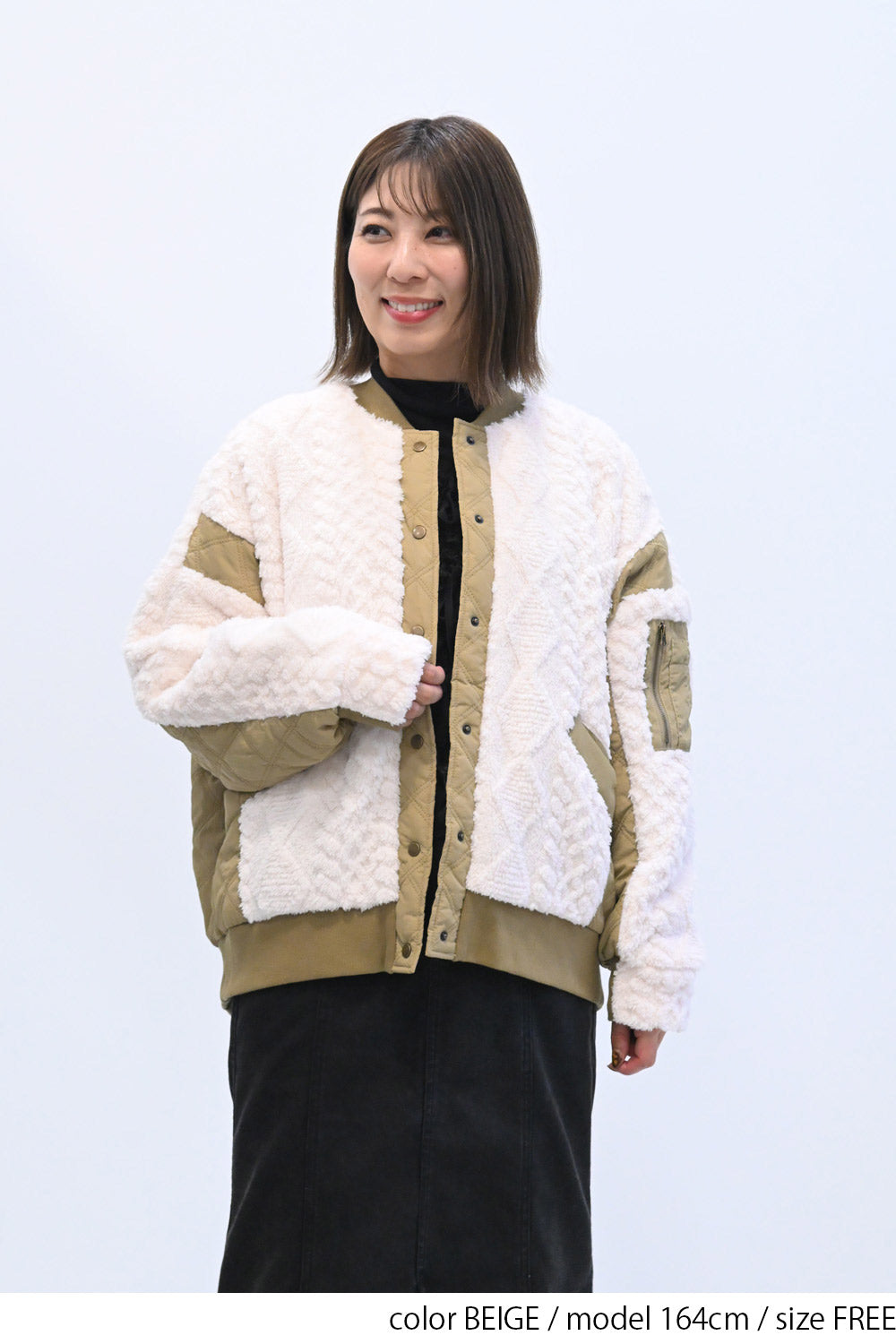 ≪SALE≫Boa & Quilted MA1 Blouson