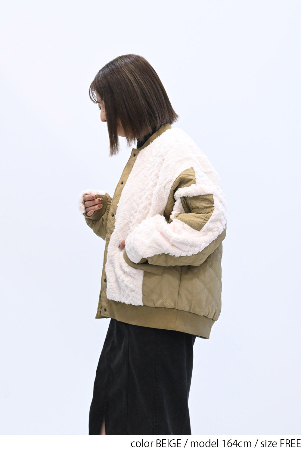 ≪SALE≫Boa & Quilted MA1 Blouson