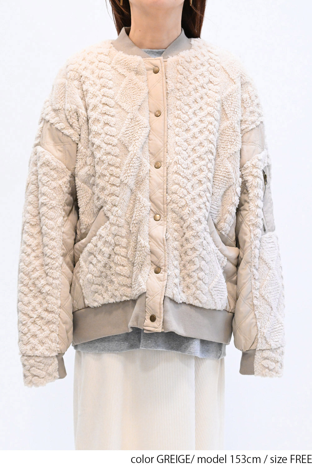 ≪SALE≫Boa & Quilted MA1 Blouson