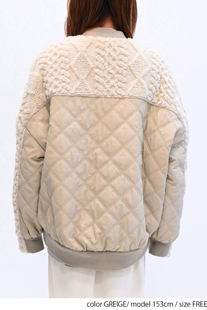 ≪SALE≫Boa & Quilted MA1 Blouson