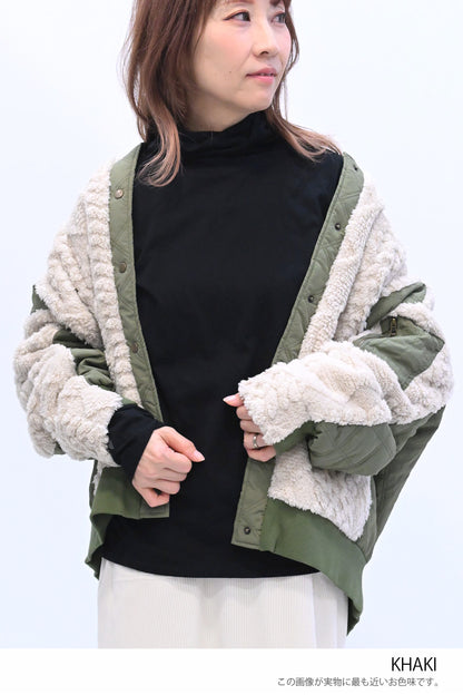 ≪SALE≫Boa & Quilted MA1 Blouson