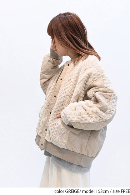 ≪SALE≫Boa & Quilted MA1 Blouson