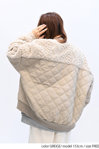 ≪SALE≫Boa & Quilted MA1 Blouson