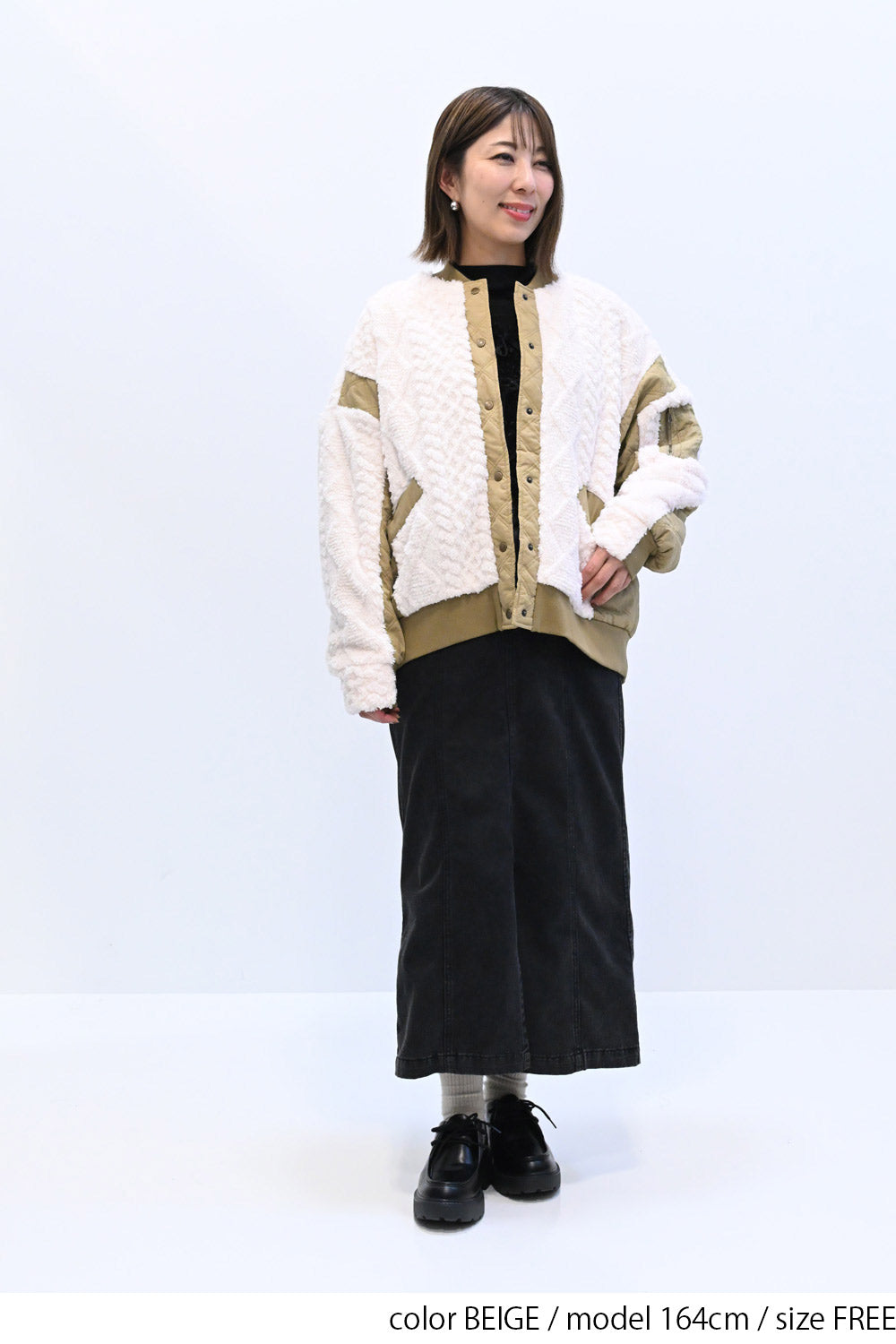 ≪SALE≫Boa & Quilted MA1 Blouson