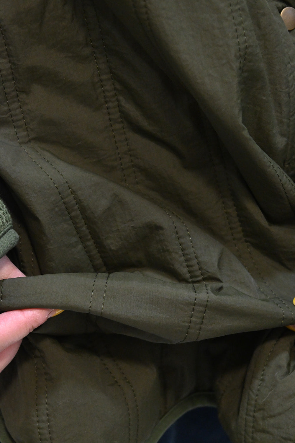 ≪SALE≫Knit & Quilted Collarless Outerwear