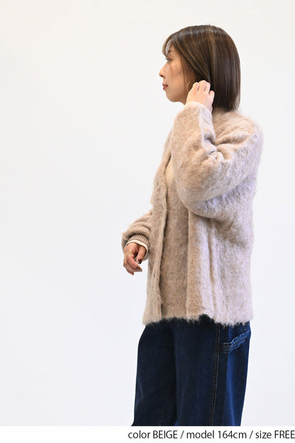 ブークレニットVネックカーディガン