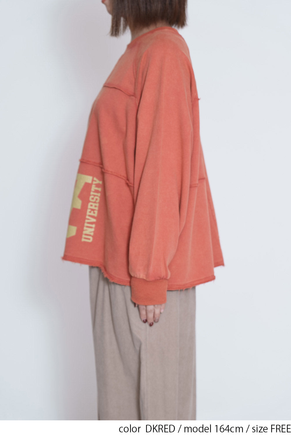≪SALE≫Brushed Fleece Patchwork Logo Sweatshirt