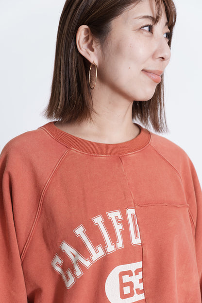 ≪SALE≫Brushed Fleece Patchwork Logo Sweatshirt