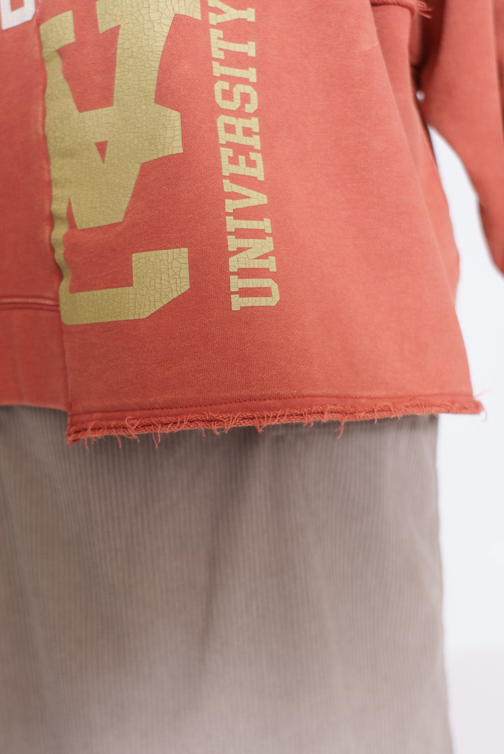 ≪SALE≫Brushed Fleece Patchwork Logo Sweatshirt