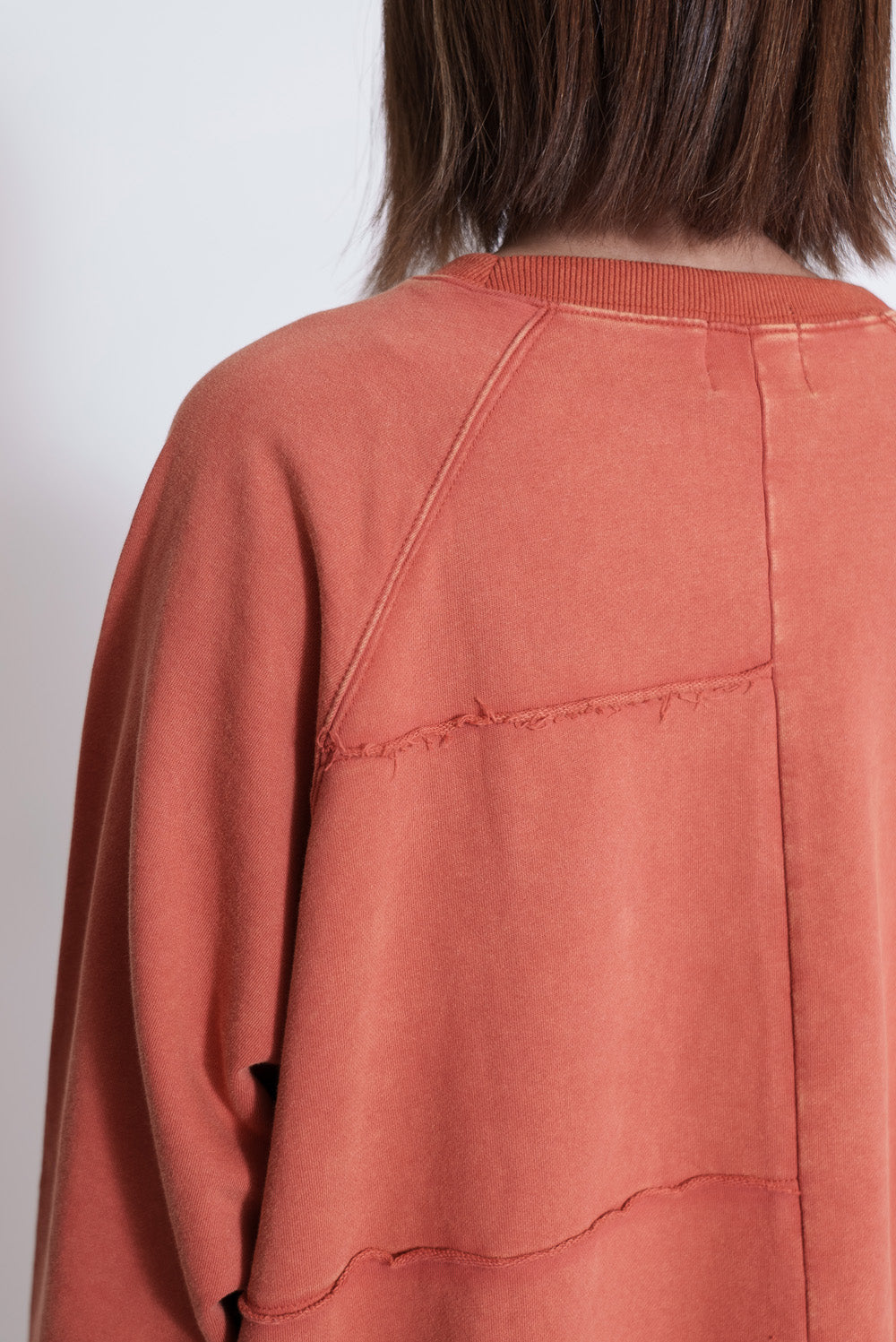 ≪SALE≫Brushed Fleece Patchwork Logo Sweatshirt