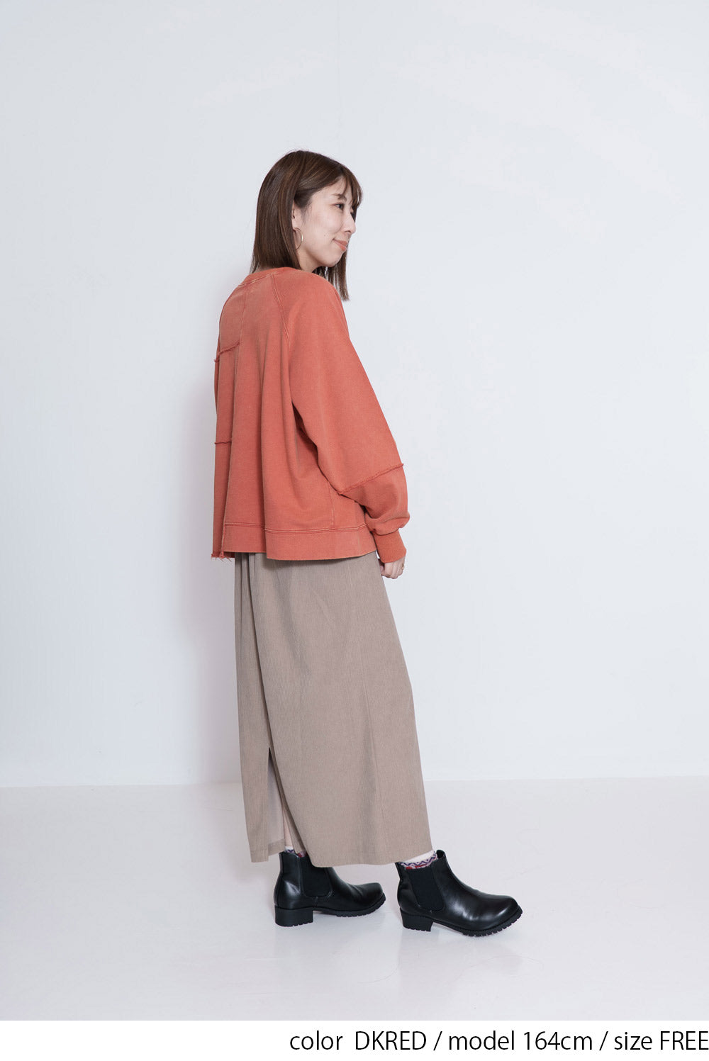 ≪SALE≫Brushed Fleece Patchwork Logo Sweatshirt