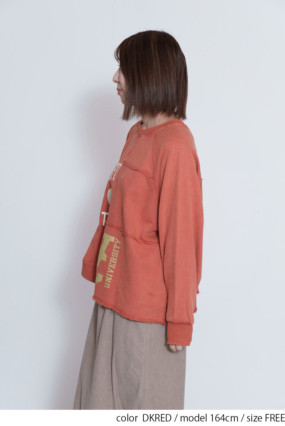 ≪SALE≫Brushed Fleece Patchwork Logo Sweatshirt