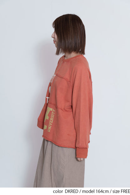 ≪SALE≫Brushed Fleece Patchwork Logo Sweatshirt