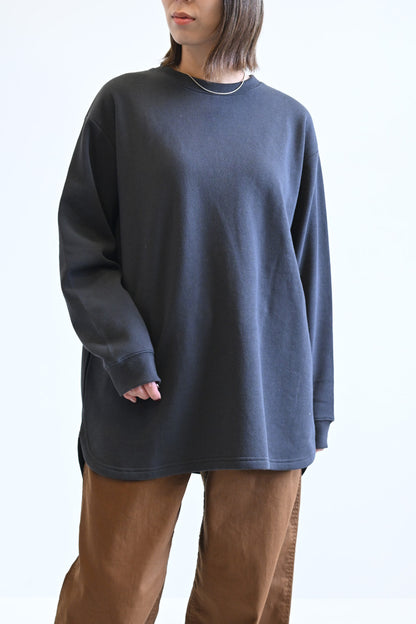 ≪SALE≫Brushed Fleece Rounded Hem Loose Tunic