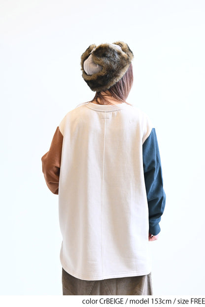 ≪SALE≫Brushed Fleece Rounded Hem Loose Tunic