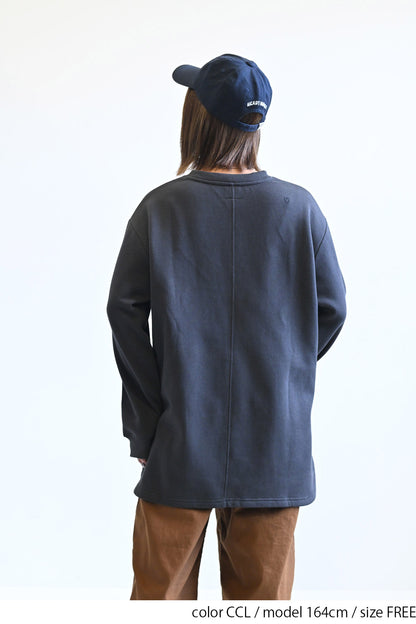 ≪SALE≫Brushed Fleece Rounded Hem Loose Tunic