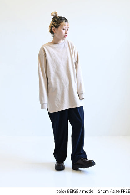 ≪SALE≫Brushed Fleece Rounded Hem Loose Tunic