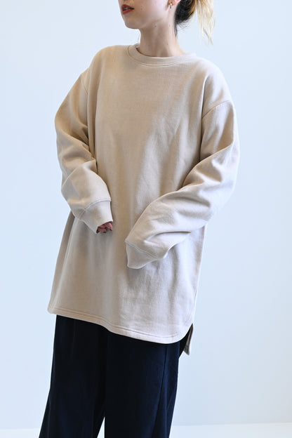 ≪SALE≫Brushed Fleece Rounded Hem Loose Tunic