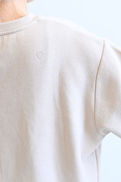 ≪SALE≫Brushed Fleece Rounded Hem Loose Tunic
