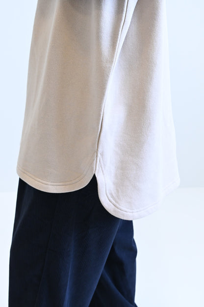 ≪SALE≫Brushed Fleece Rounded Hem Loose Tunic