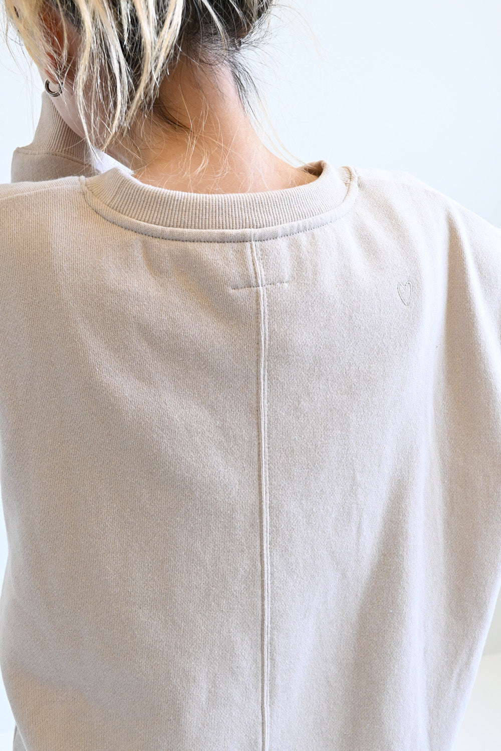 ≪SALE≫Brushed Fleece Rounded Hem Loose Tunic
