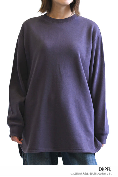 ≪SALE≫Brushed Fleece Rounded Hem Loose Tunic