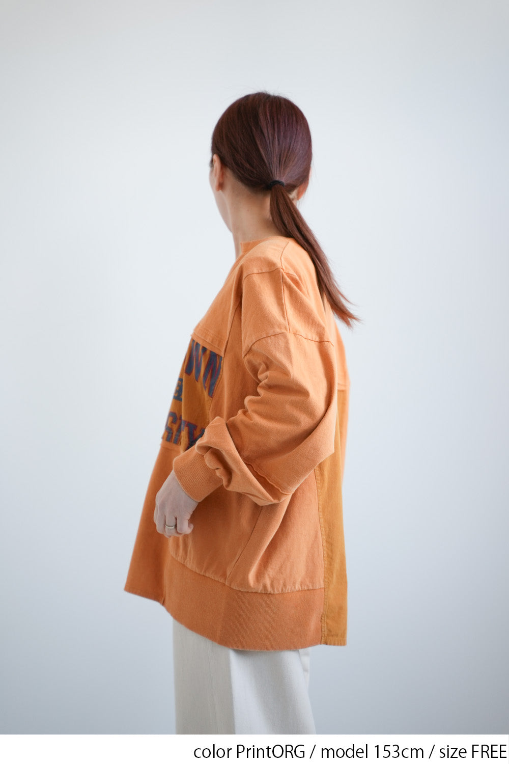 ≪SALE≫ Powder Wash Panel Print Pullover