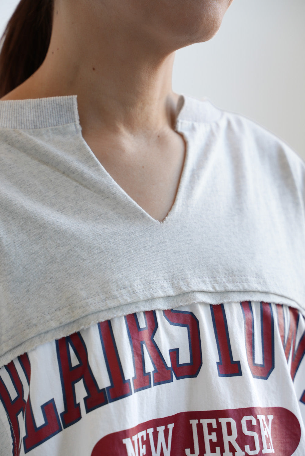 ≪SALE≫ Powder Wash Panel Print Pullover