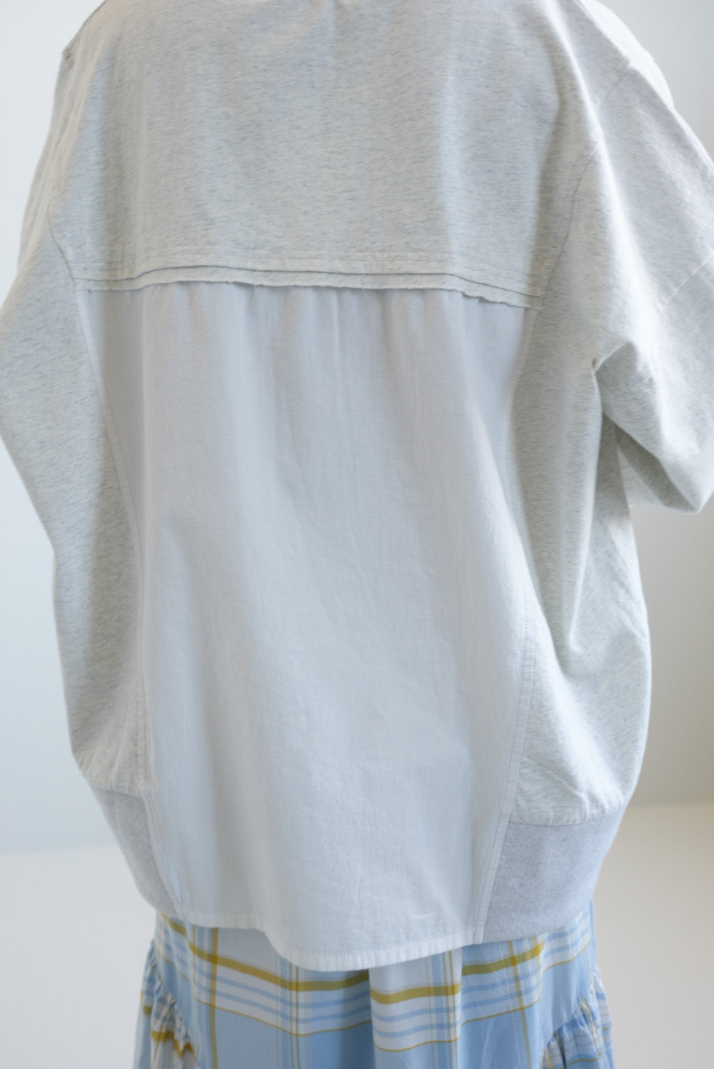 ≪SALE≫ Powder Wash Panel Print Pullover