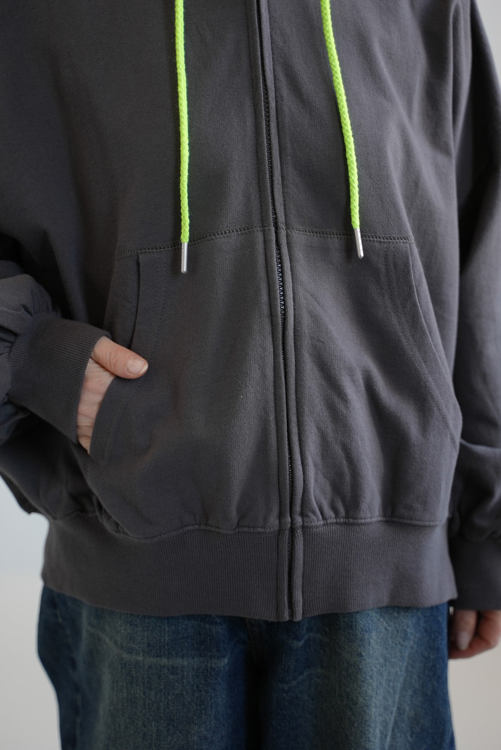 Hooded Color-Blocked Fleece Dolman Hoodie