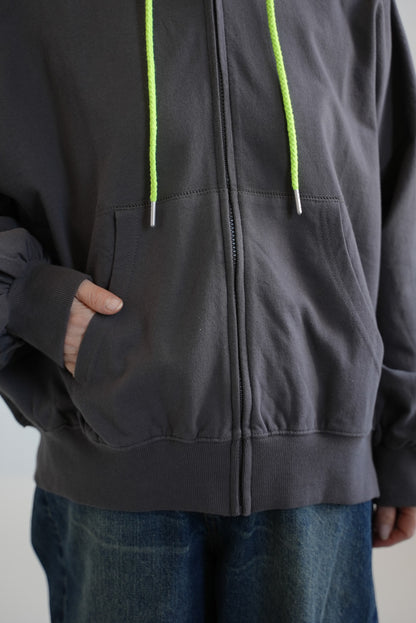 Hooded Color-Blocked Fleece Dolman Hoodie