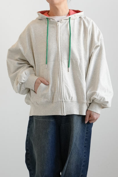 Hooded Color-Blocked Fleece Dolman Hoodie