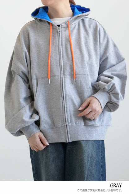 Hooded Color-Blocked Fleece Dolman Hoodie