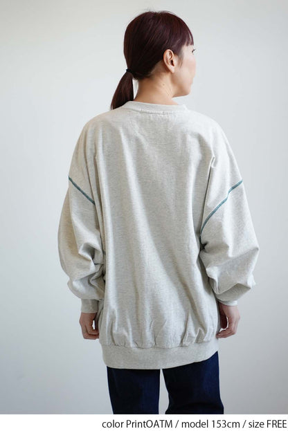 Fleece Logo Color-Blocked Stitch Big Pullover