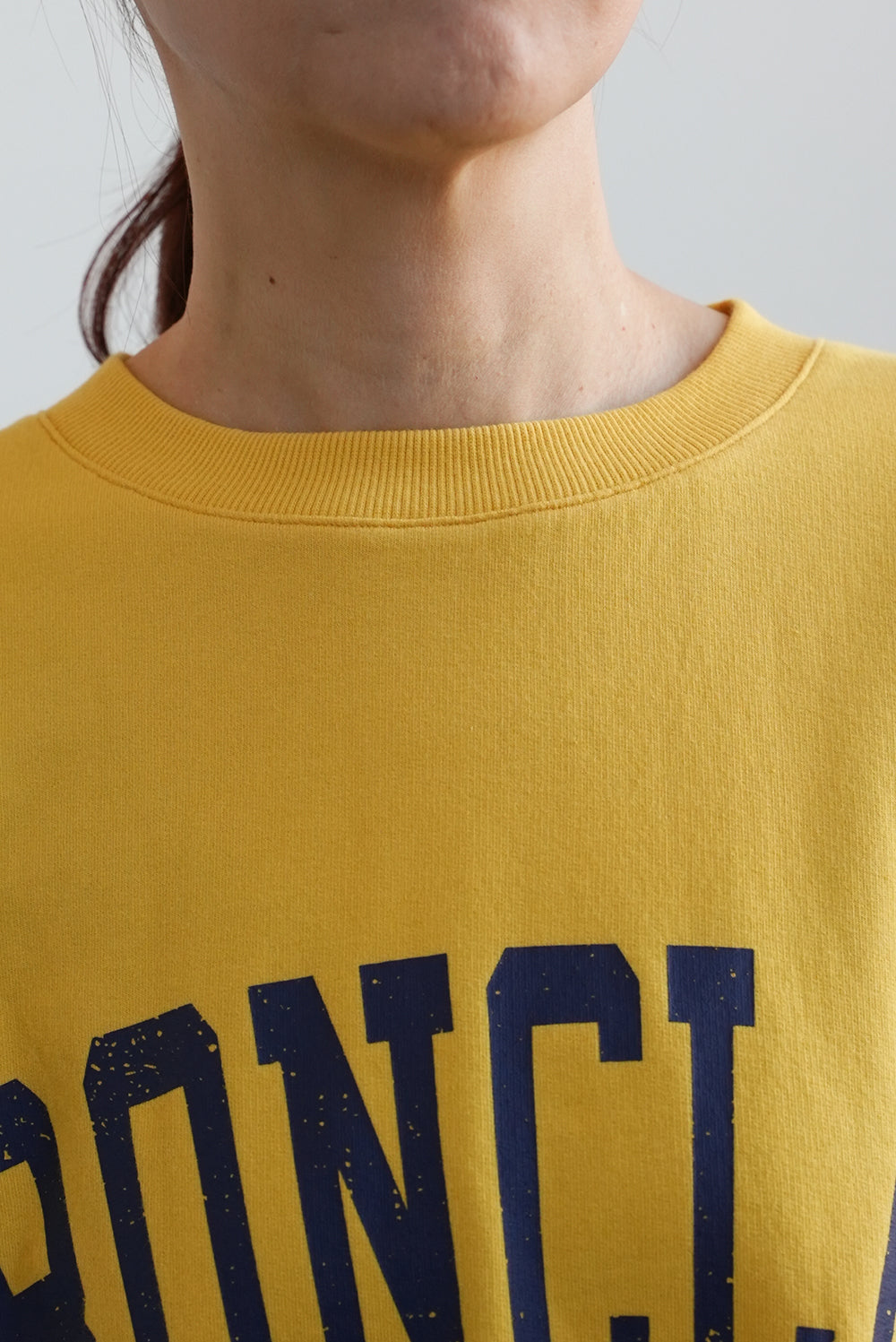 Fleece Logo Color-Blocked Stitch Big Pullover