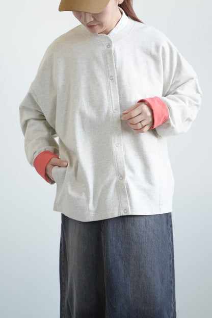 Fleece Color-Blocked Crew Cardigan